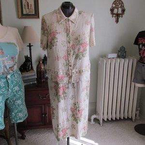 Y2K Floral Dress Set